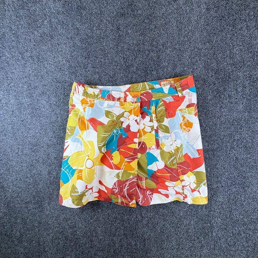 Aventura By Sportif Mini Skirt Womens 8‎ Multicolor Tropical Floral Casual